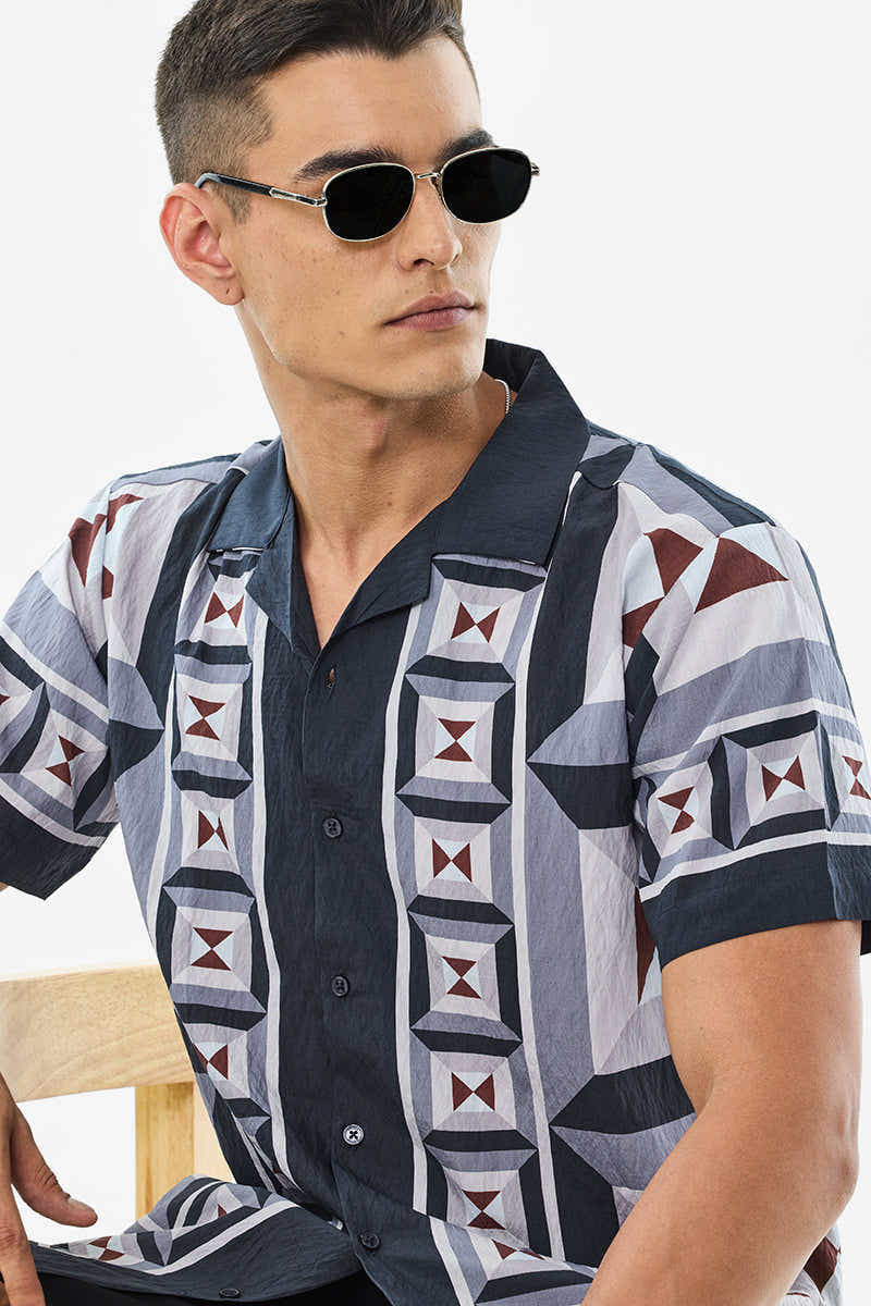 Box Fit Geometric Shirt