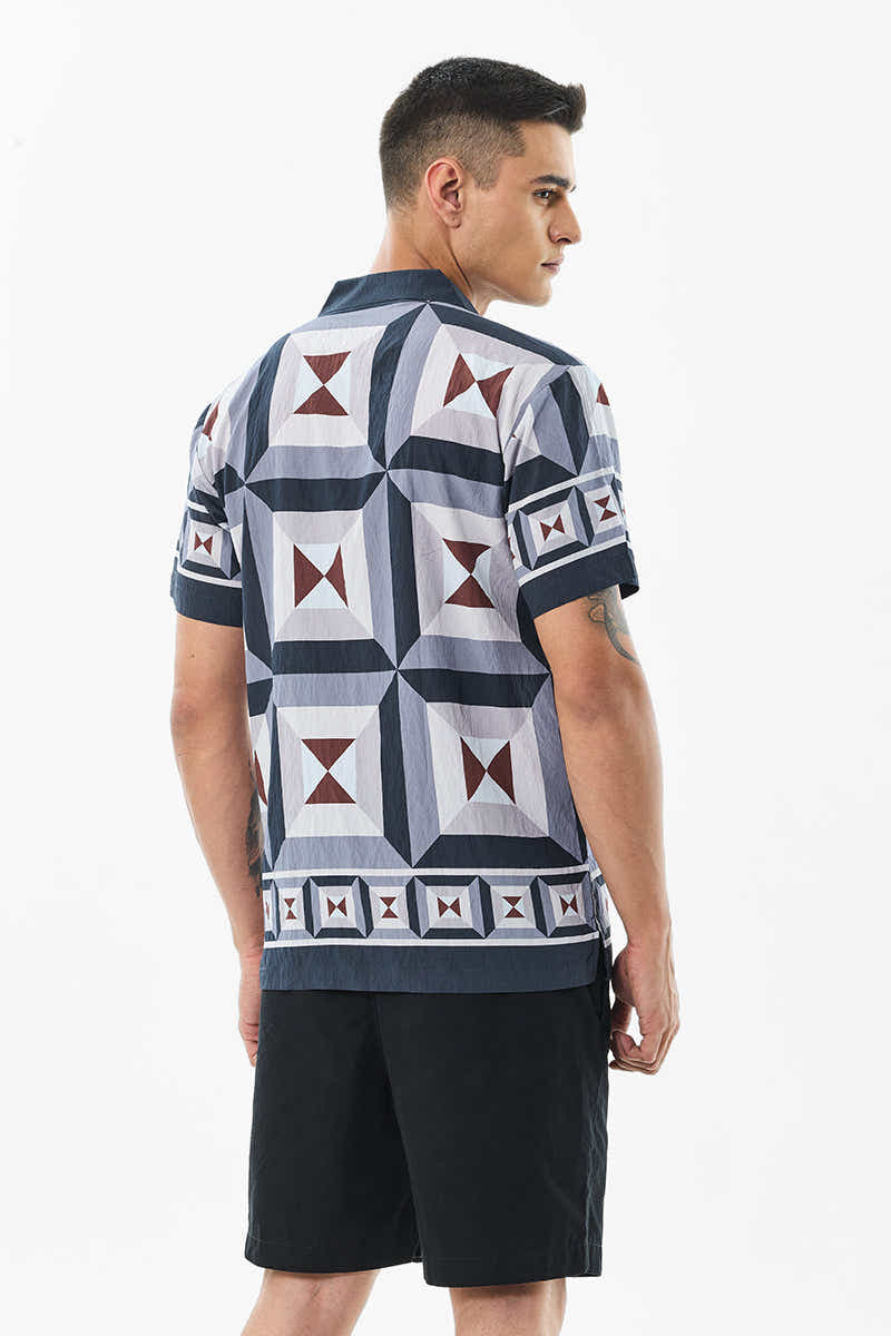 Box Fit Geometric Shirt